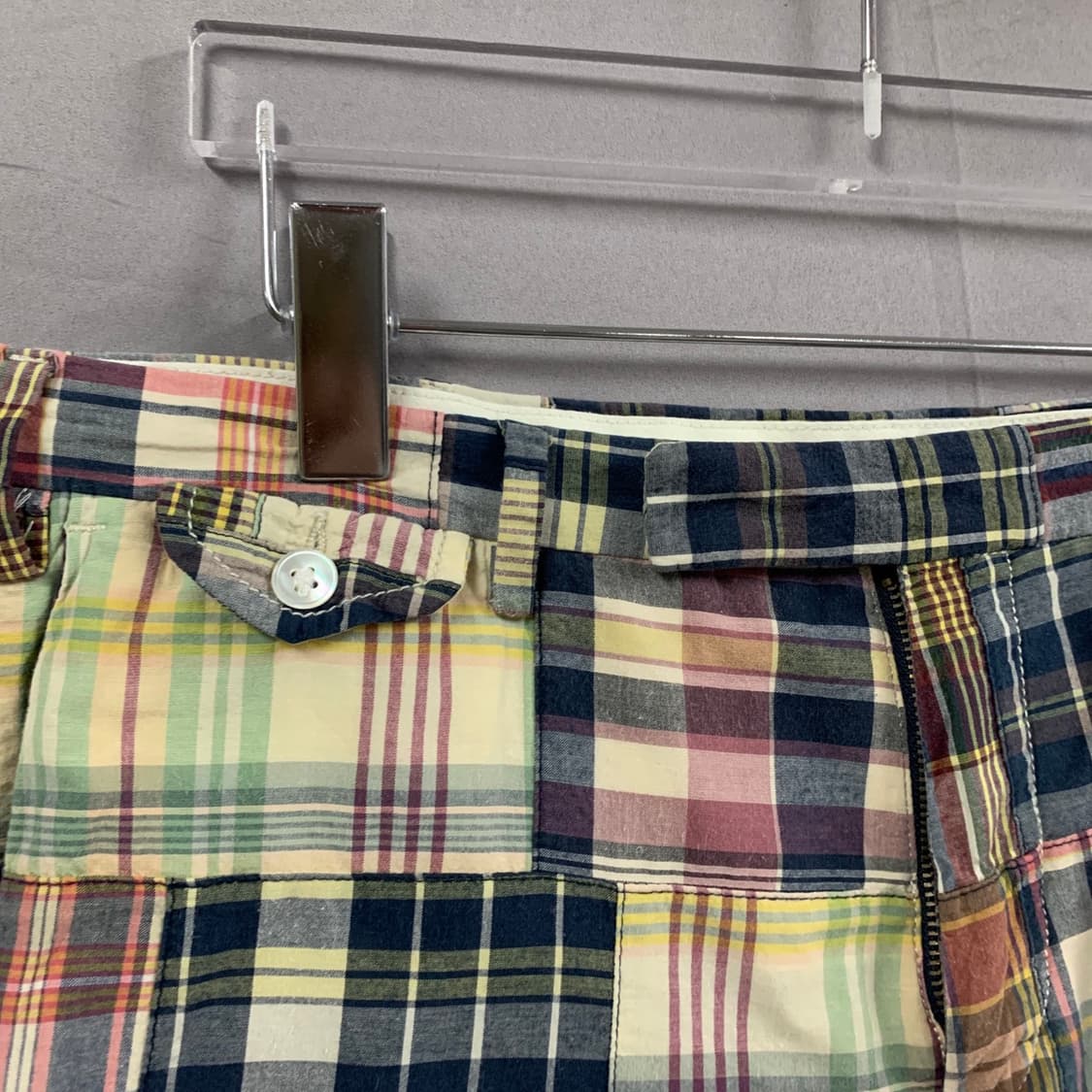 30인치 폴로랄프로렌 마드라스 멀티 체크 패치 반바지 상품이미지3