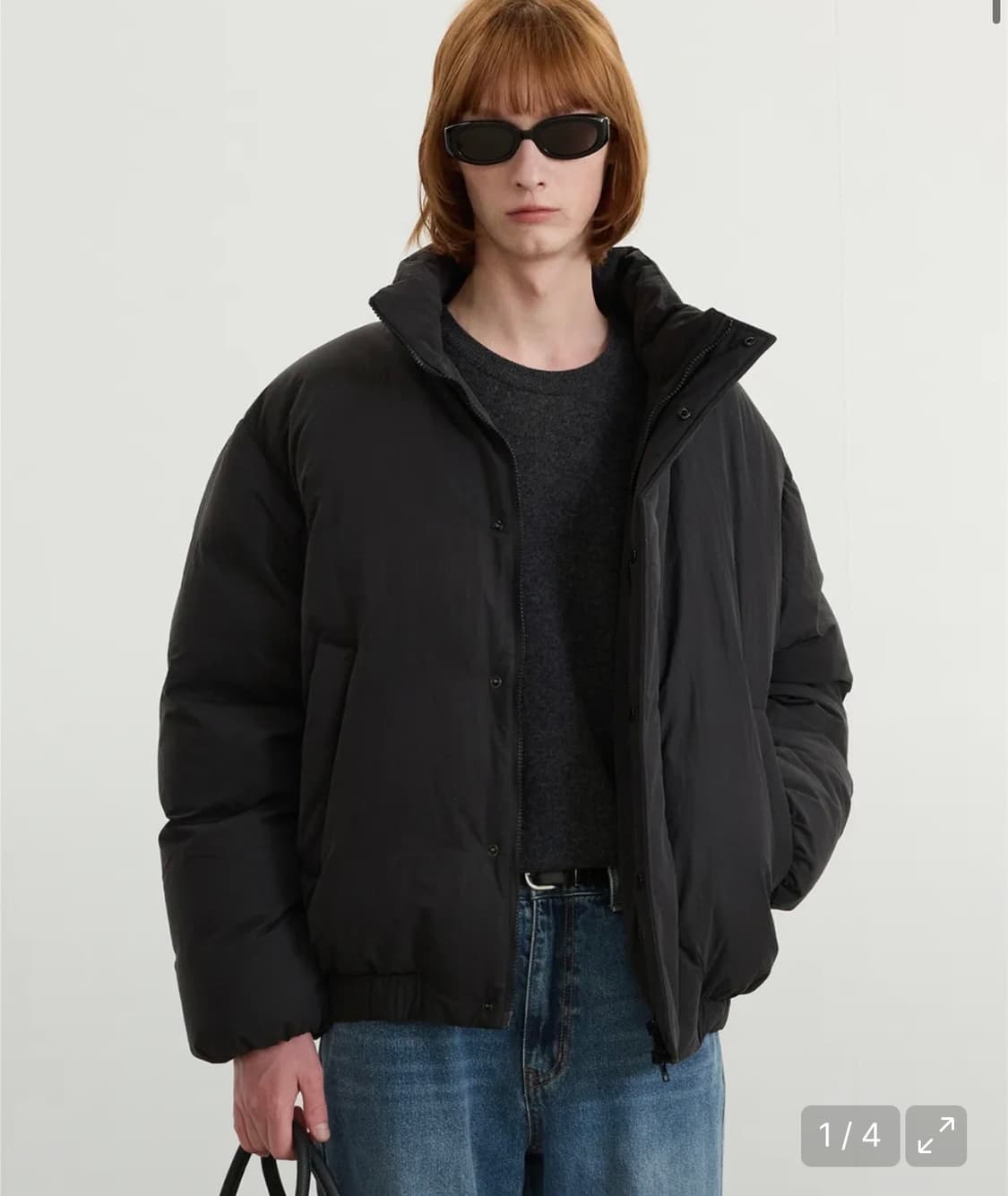 TNGT 티앤지티 구스다운 블랙 푸퍼 패딩 95(M) 상품이미지1