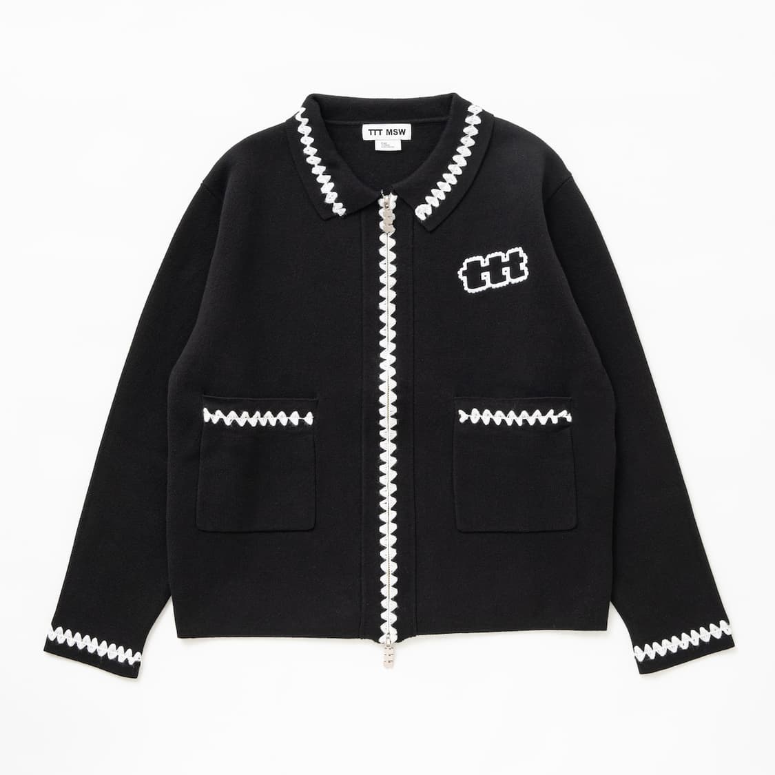 TTT MSW 니트 폴로 가디건 블랙 XL 사이즈 상품이미지2