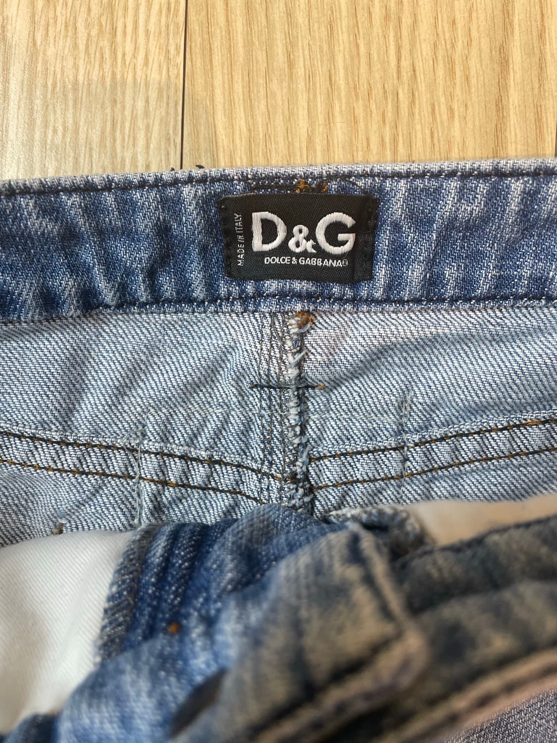 돌체앤가바나 D&G 데님 미니스커트 상품이미지4