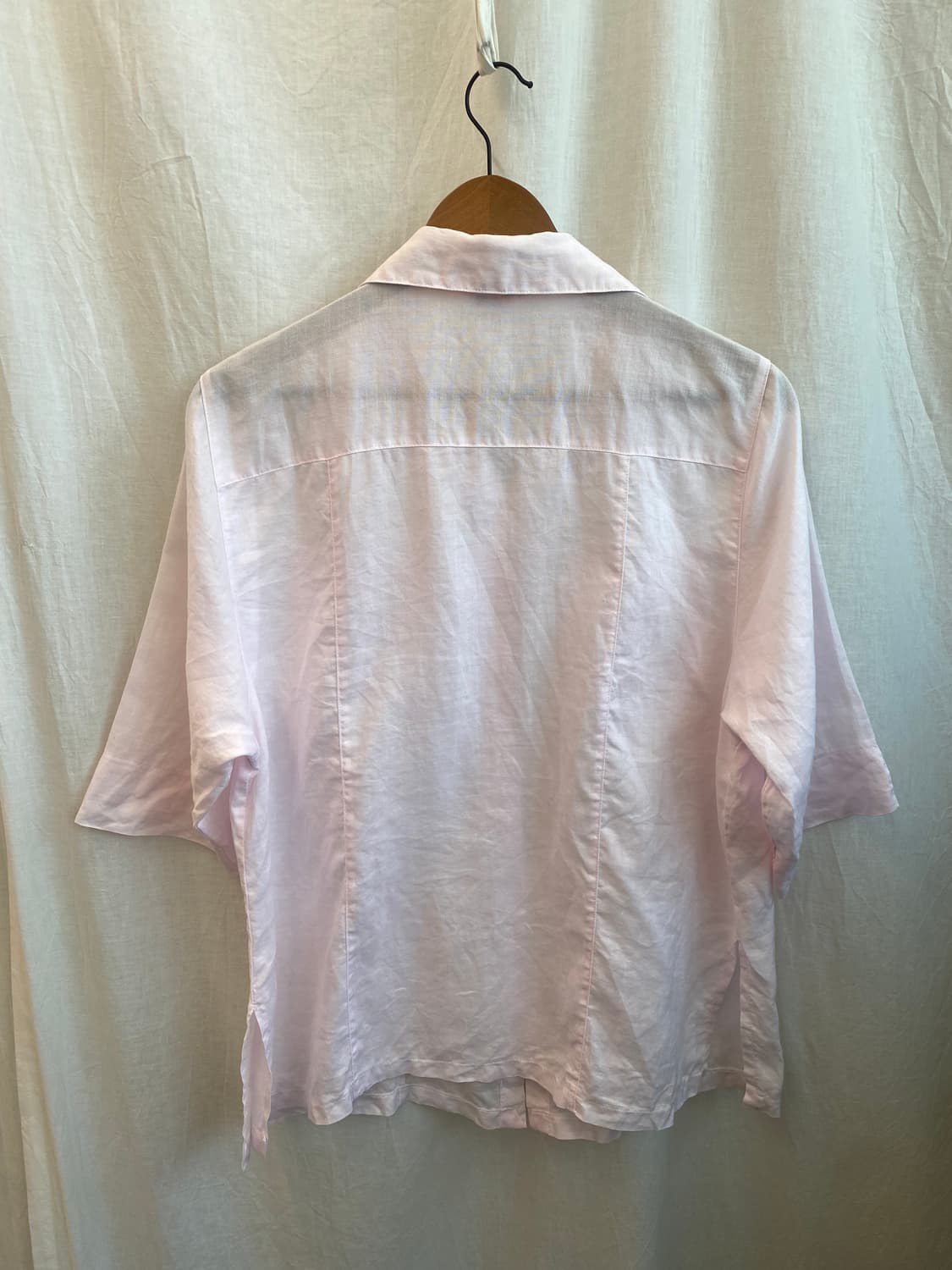 EIFFEL 핑크 린넨 반팔셔츠(L-XL) 상품이미지7