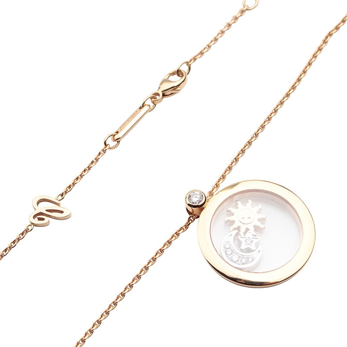 쇼파드 무빙다이아 750 옐로골드 목걸이 상품이미지5