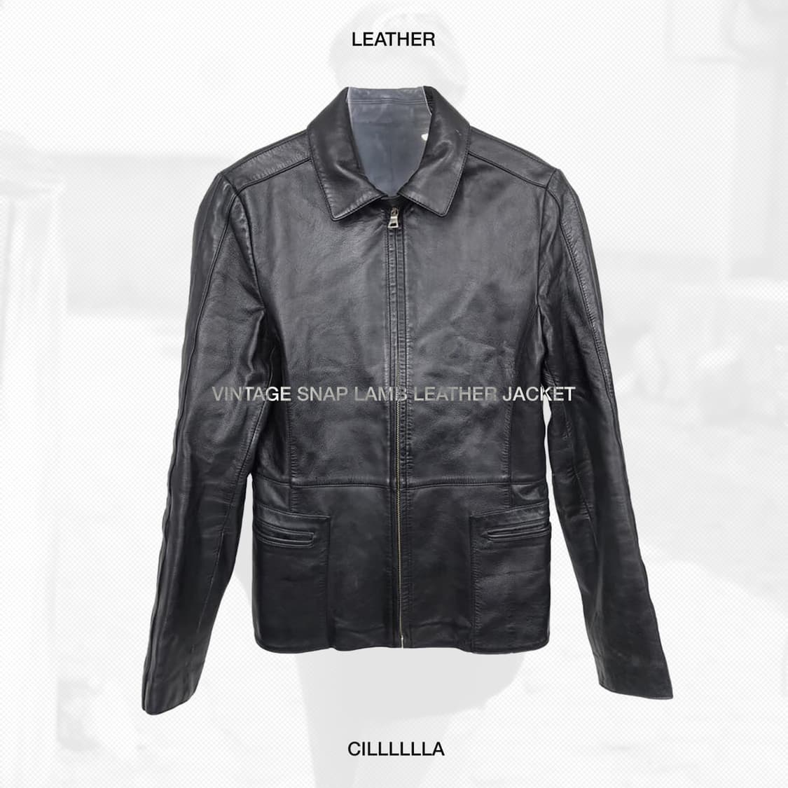 [66] 빈티지 스냅 램레더 양가죽 자켓 상품이미지1