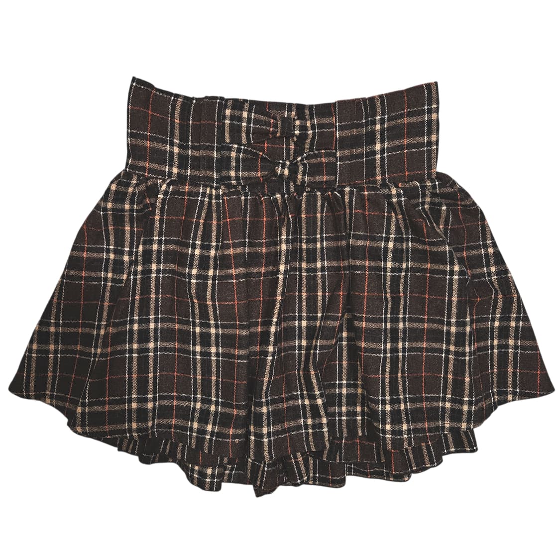 빈티지 라떼갸루 너드 프레피 리본 미니스커트 상품이미지1