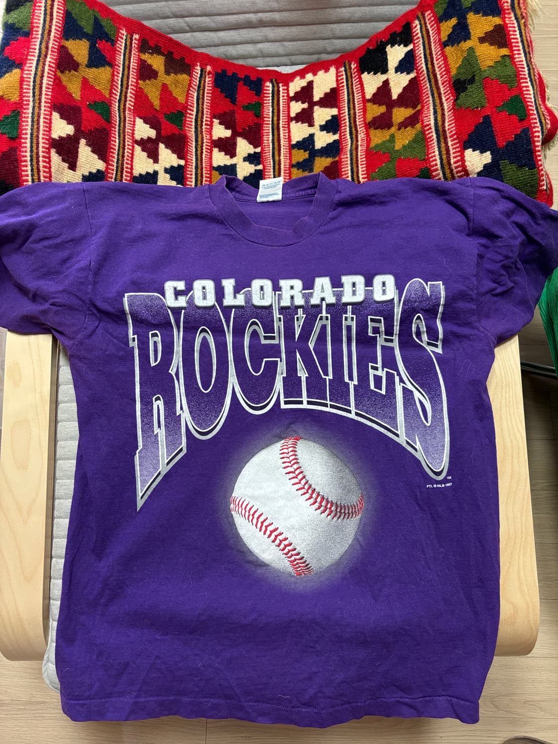 콜로라도 로키스 빈티지 티셔츠 퍼플 상품이미지1