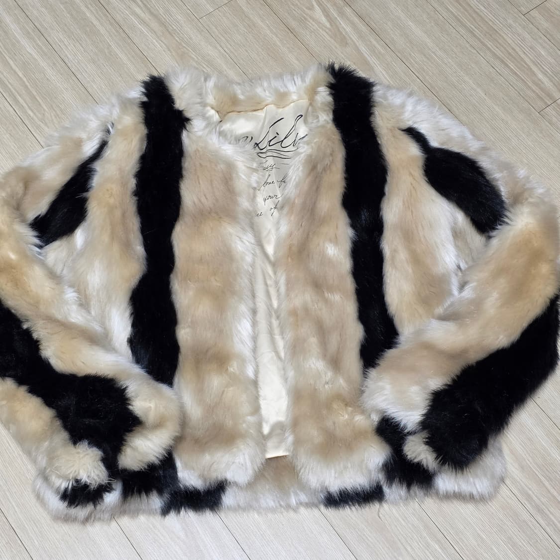 일본빈티지)Avan Lily 대장 오네갸루st 보헤미안페이크퍼 모피 자켓 상품이미지1