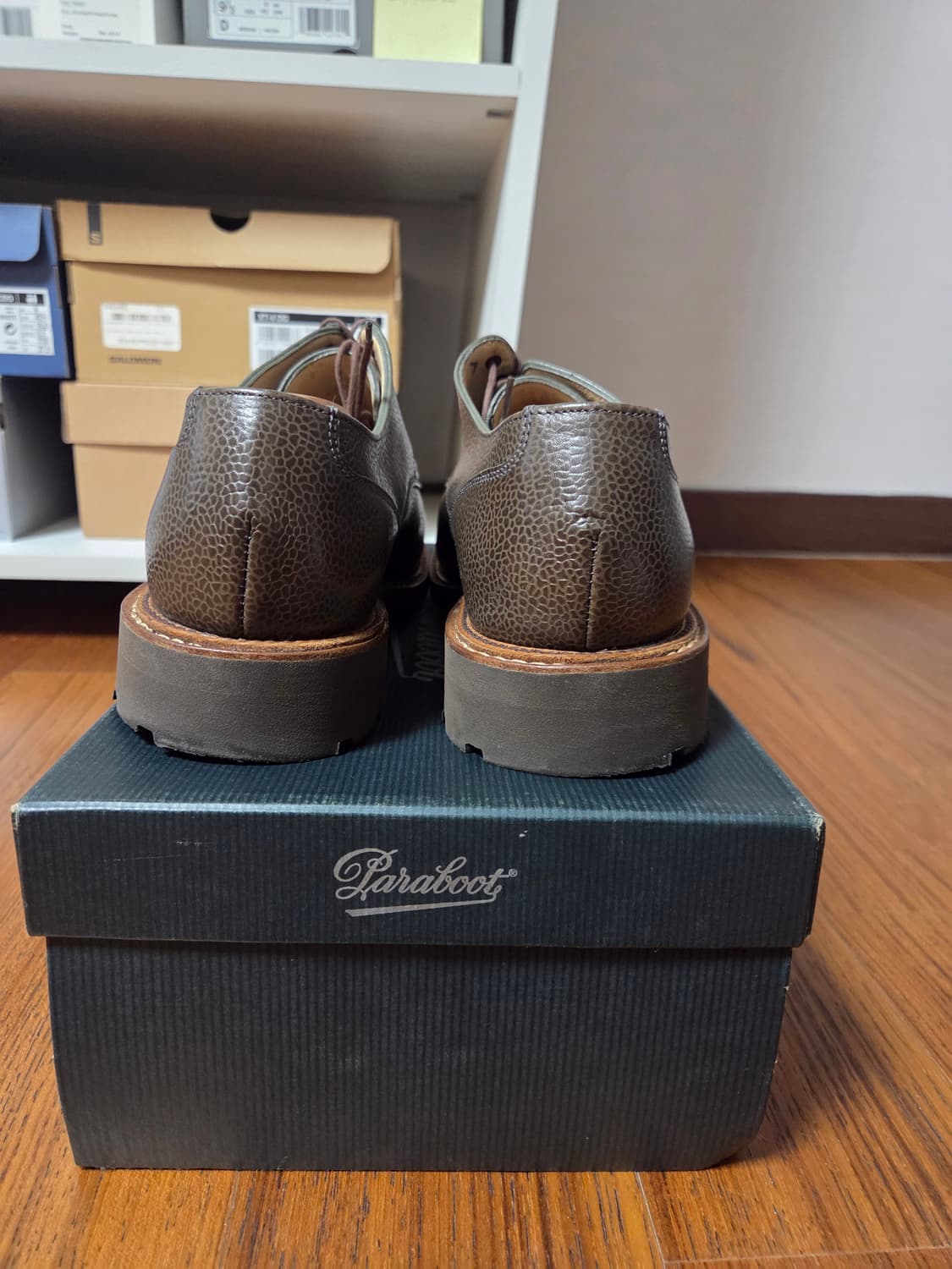 파라부트 샴보드 카키브라운 그래인레더 상품이미지3