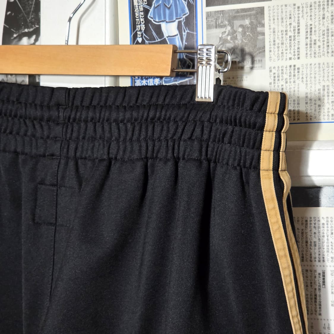 아디다스 블랙 앤 골드 와이드 트랙 팬츠 상품이미지6