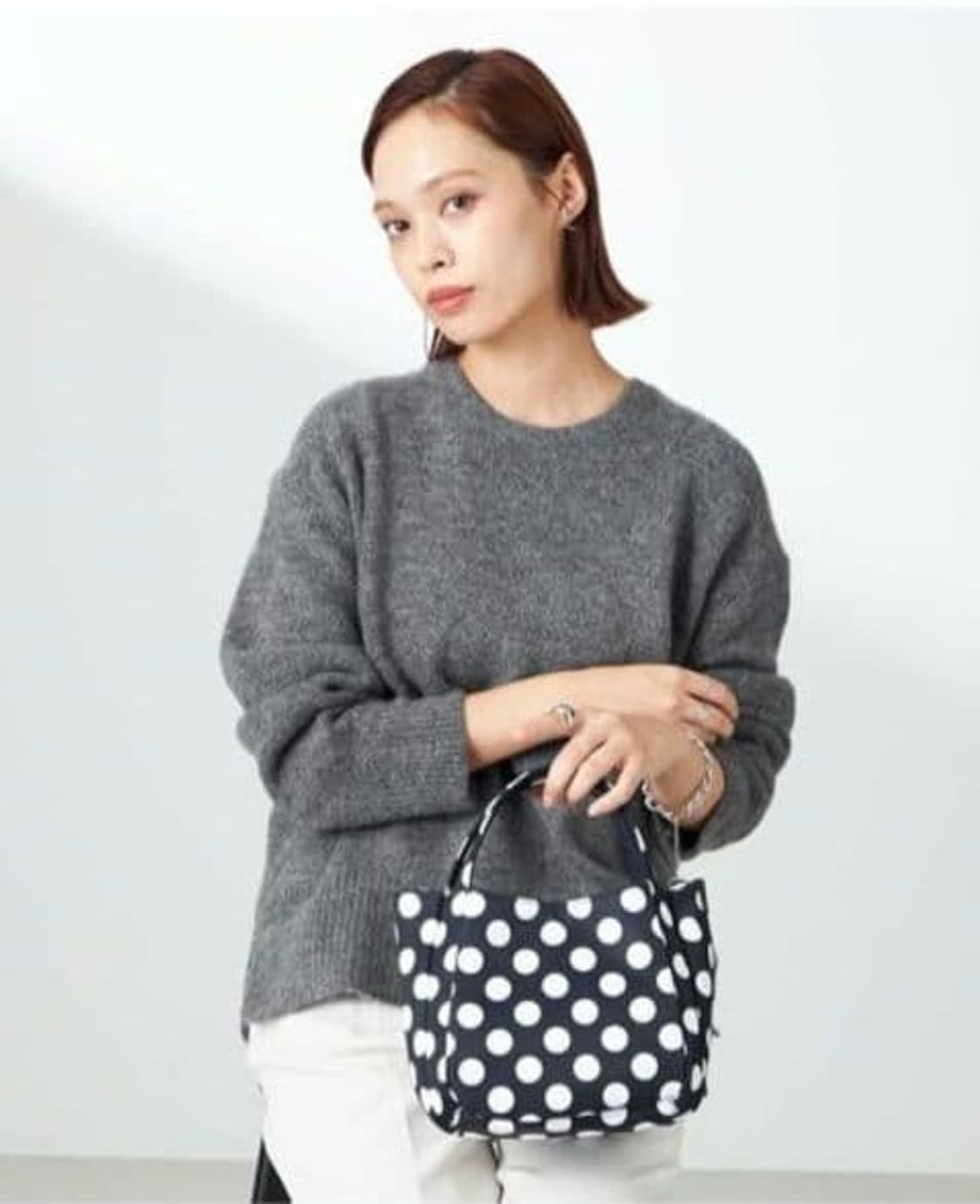 요지 야마모토 Y'SACCS x 키무라 타에 폴카 도트 토트백 상품이미지9