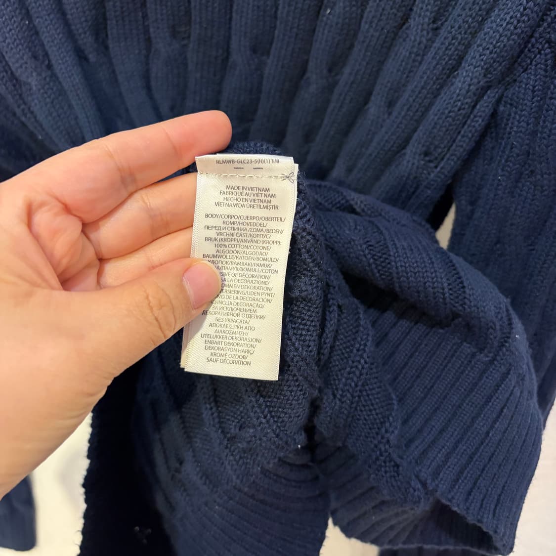 폴로 랄프로렌 꽈배기 니트 상품이미지4