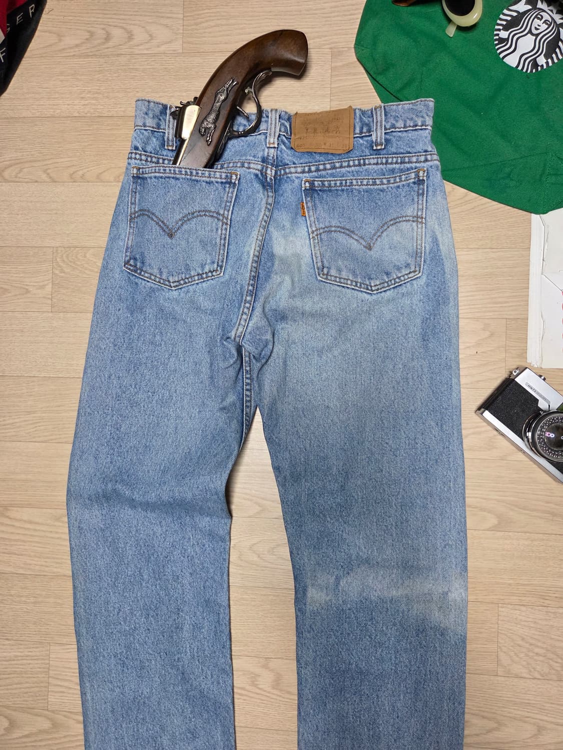 리바이스 505 90s 오렌지탭 데님 청바지  상품이미지1