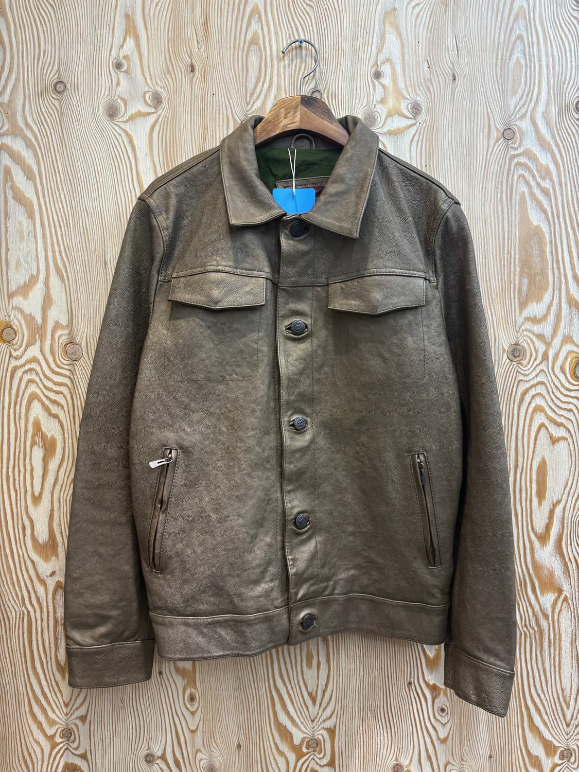 Marbobo classics 레더 트러커 자켓 상품이미지1