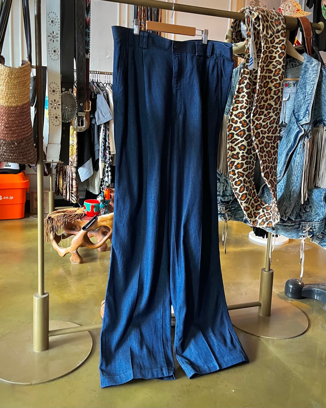 90s MCM Old 2-Tuck Denim Maxi Trouser 상품이미지3