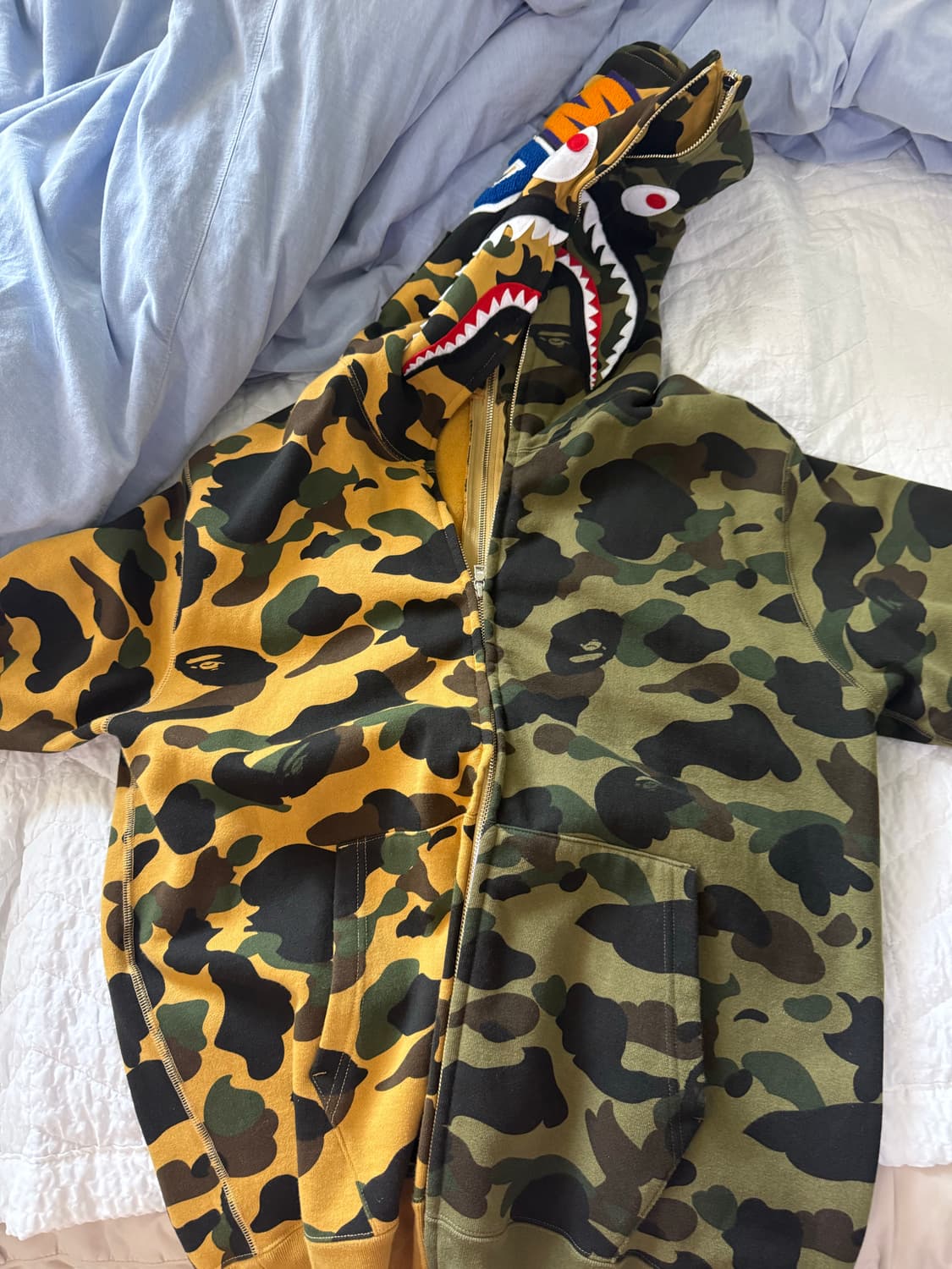 Bape 카모 후드집업 XL 상품이미지1