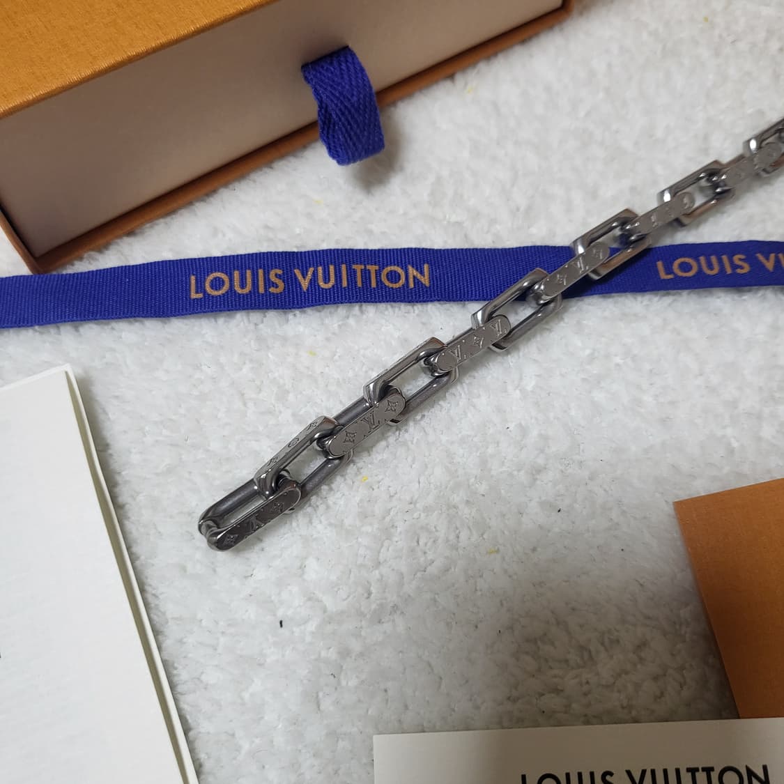 [풀구성] M / 루이비통 버질아블로 모노그램 체인 팔찌  상품이미지3