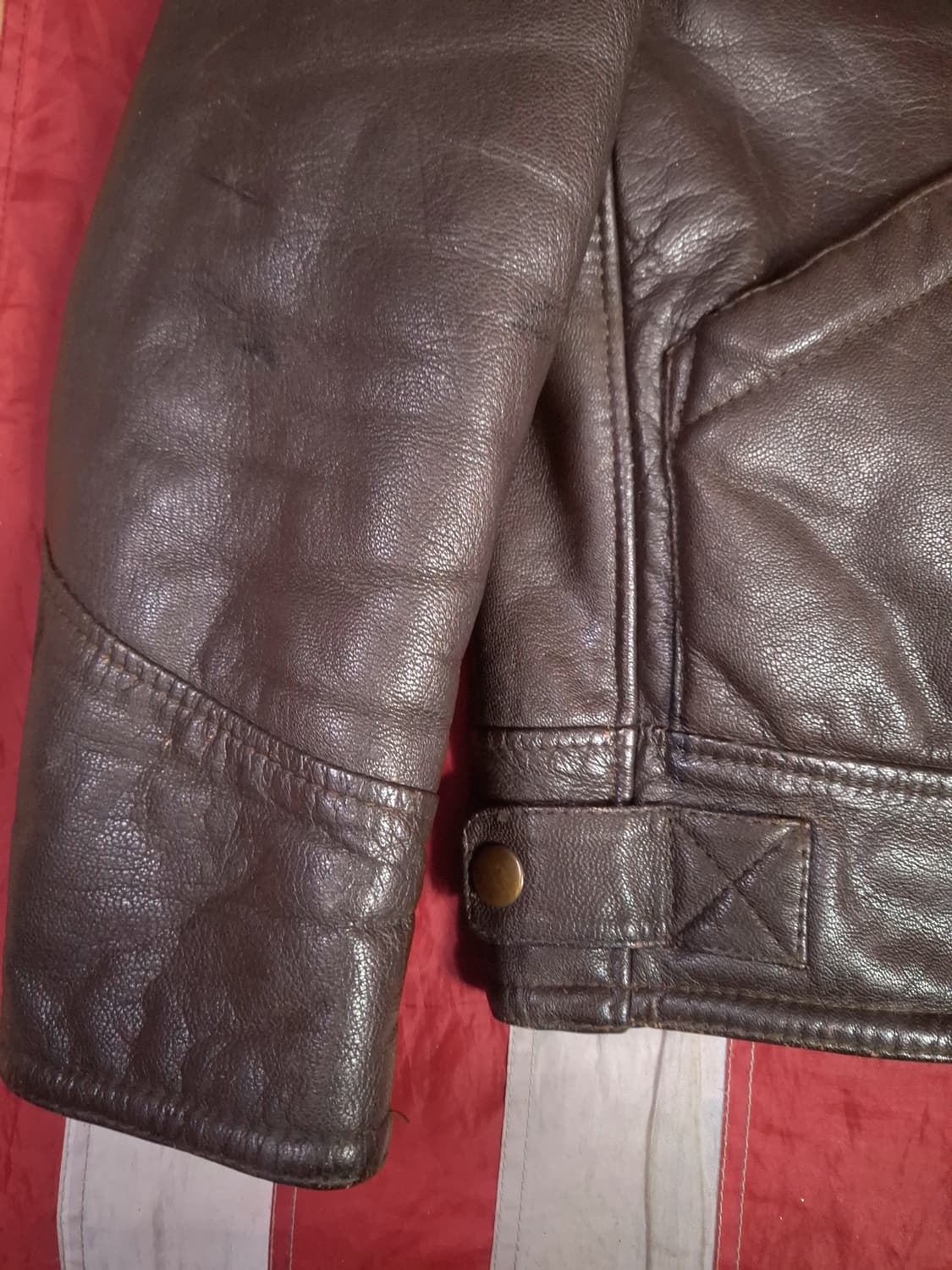 오리지날 70's Sears 레더샵 리얼레더 무스탕 상품이미지7