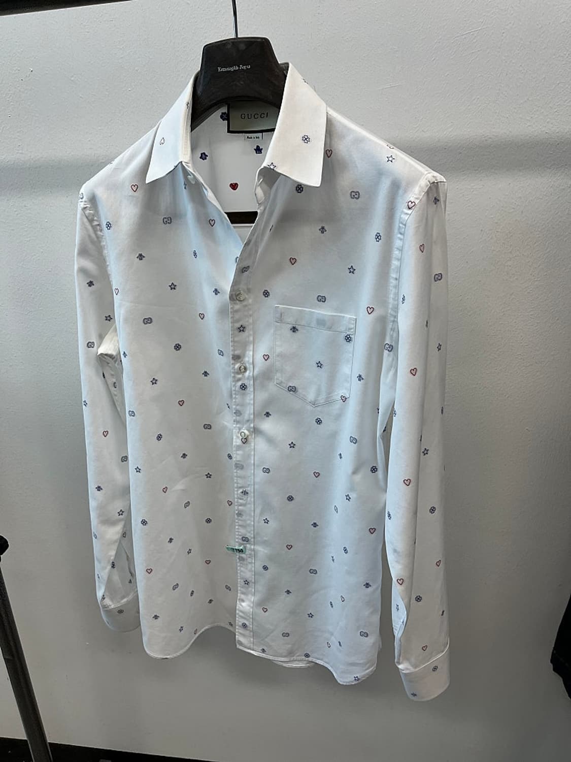100) 구찌 로고패턴 화이트 셔츠  상품이미지1