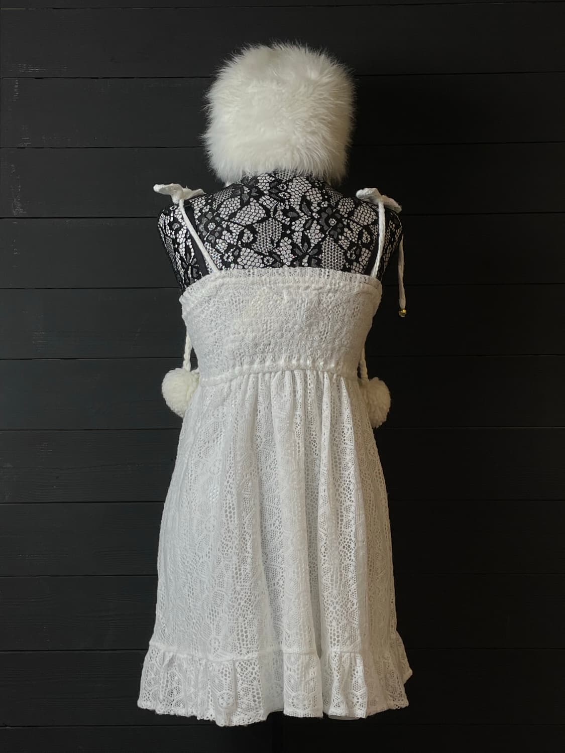 LIZ LISA 리즈리사 갸루 화이트 리본 타이 원피스 상품이미지3