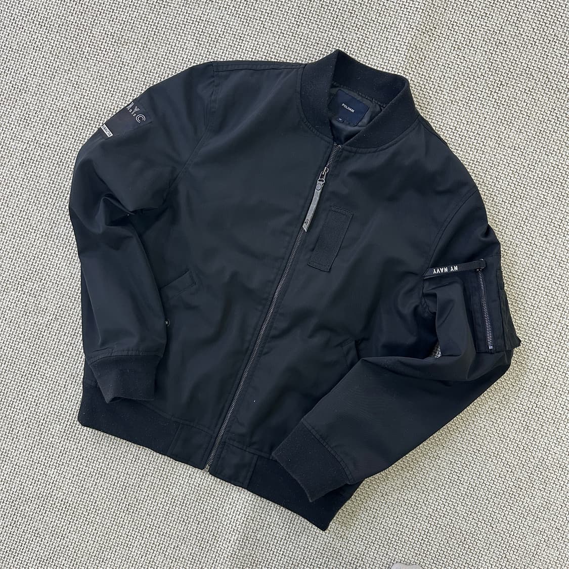 95 폴햄 블랙 항공 점퍼 블루종 0424D 상품이미지1