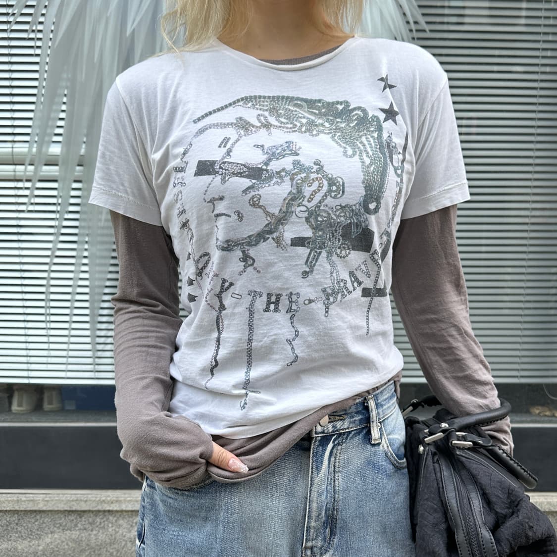 00s 빈티지 디젤 반팔 티셔츠 상품이미지6