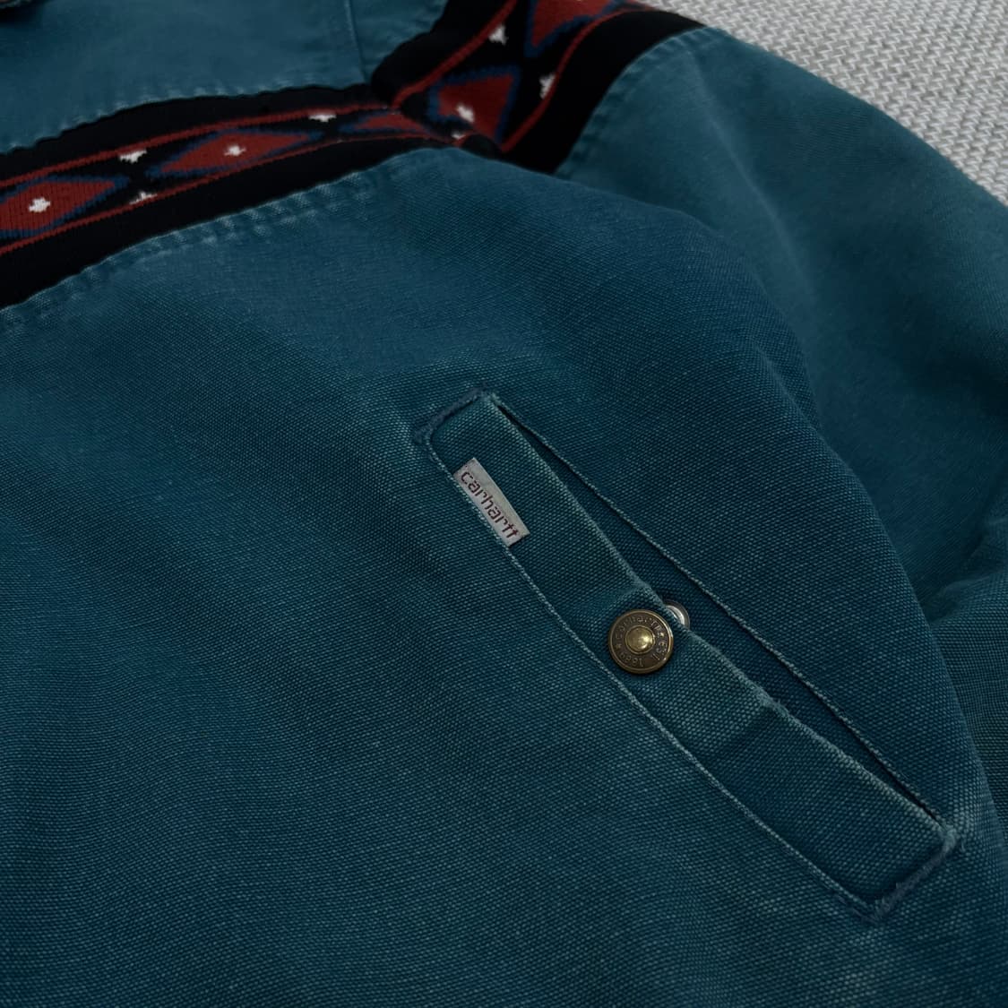 유일매물 Carhartt 80s 아즈텍 산타페 JQ055 워크자켓 상품이미지3