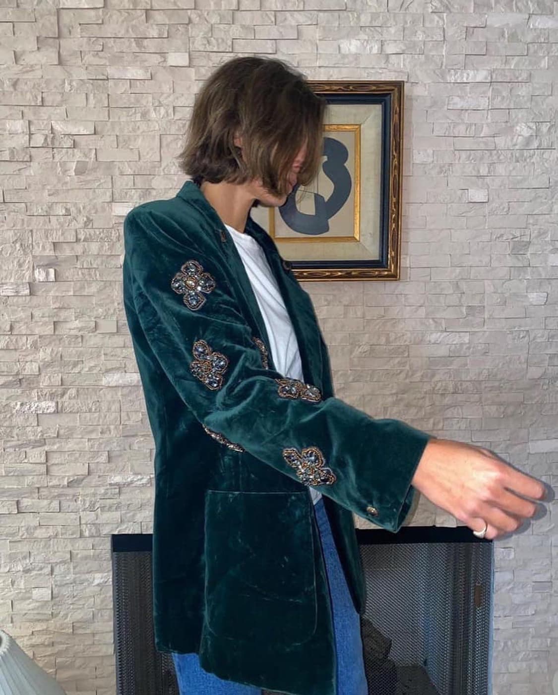 자수 코듀로이 자켓 상품이미지10