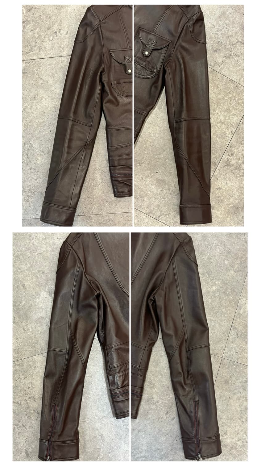 빈티지 양가죽 레더 자켓 브라운 66 #csz4002  상품이미지9