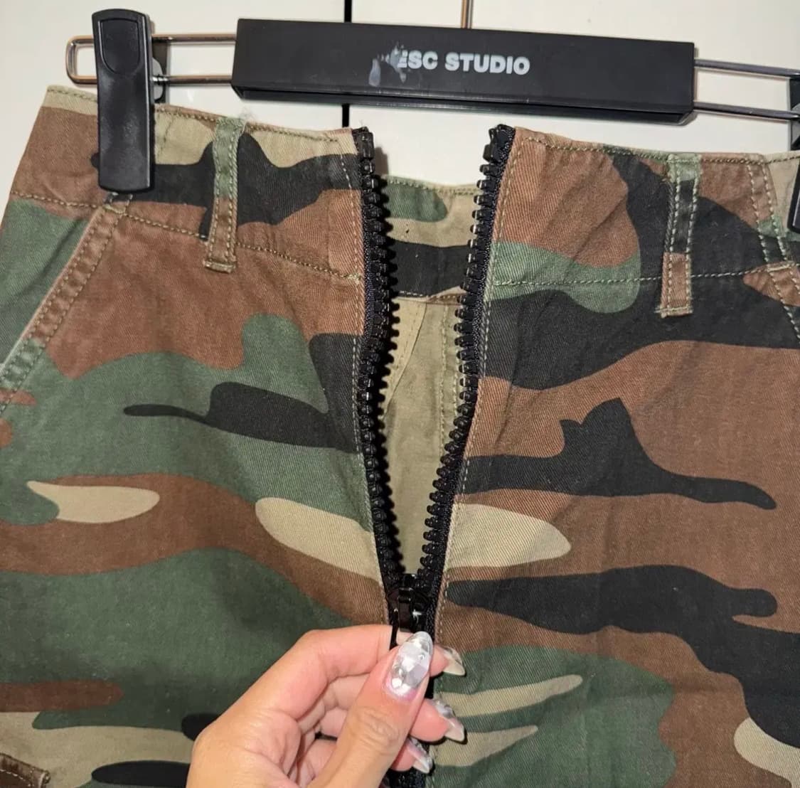 빈티지 카고 미니 스커트 카모플라쥬 상품이미지2