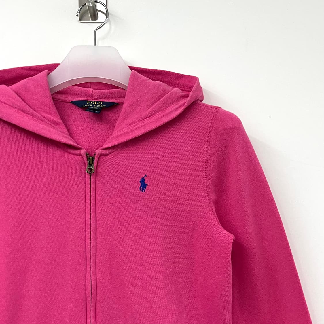 폴로 랄프로렌 블루 포니 핑크 후드집업 상품이미지4