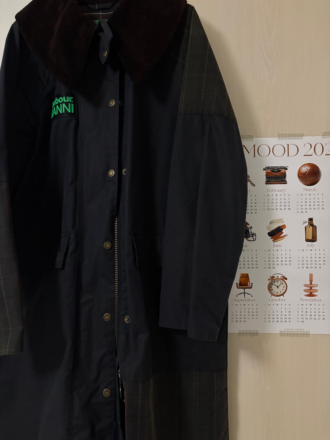 바버X가니 콜라보 왁스자켓 EU34 UK8 상품이미지3