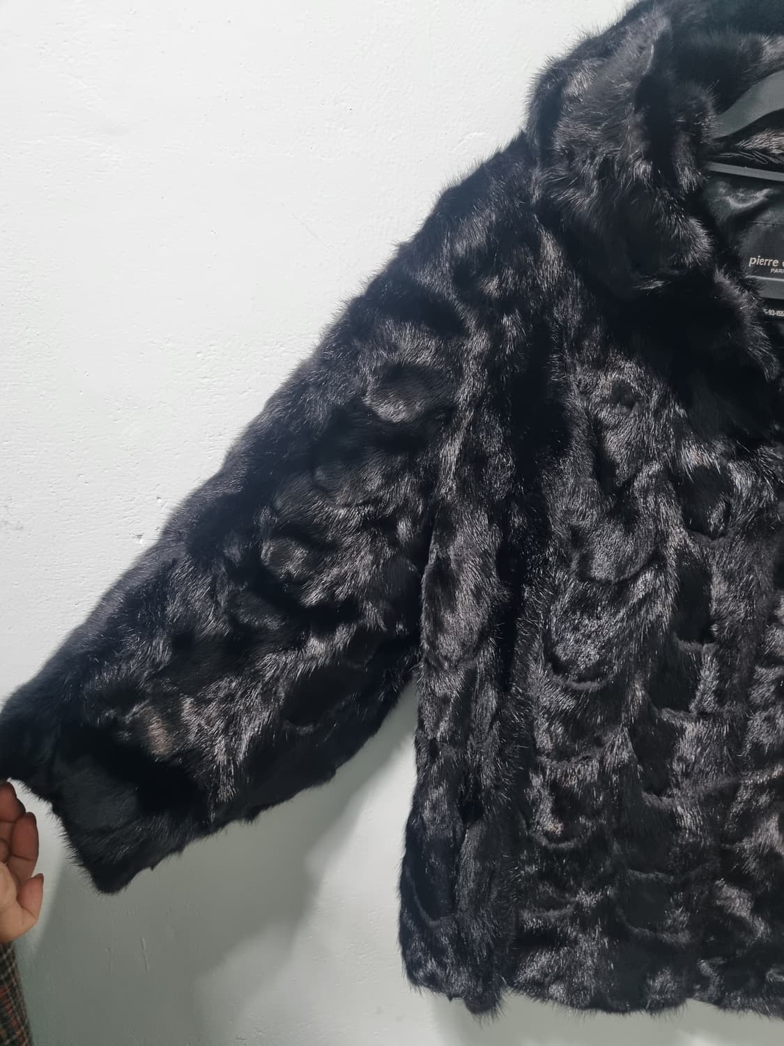 피에르가르뎅 천연밍크 칠부 후드 숏코트 55 상품이미지4