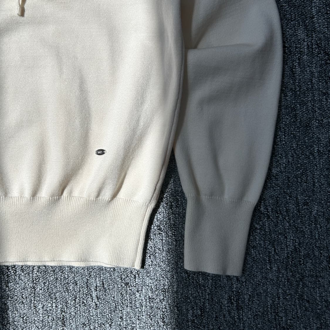 M12 아이보리 니트 후드티 상품이미지3