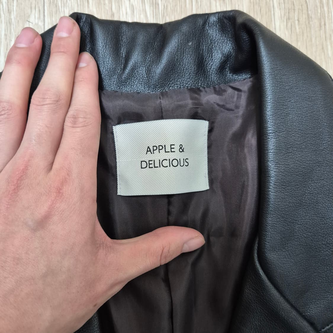 애플 델리키어스 싱글 레더 라이더 가죽자켓 상품이미지4