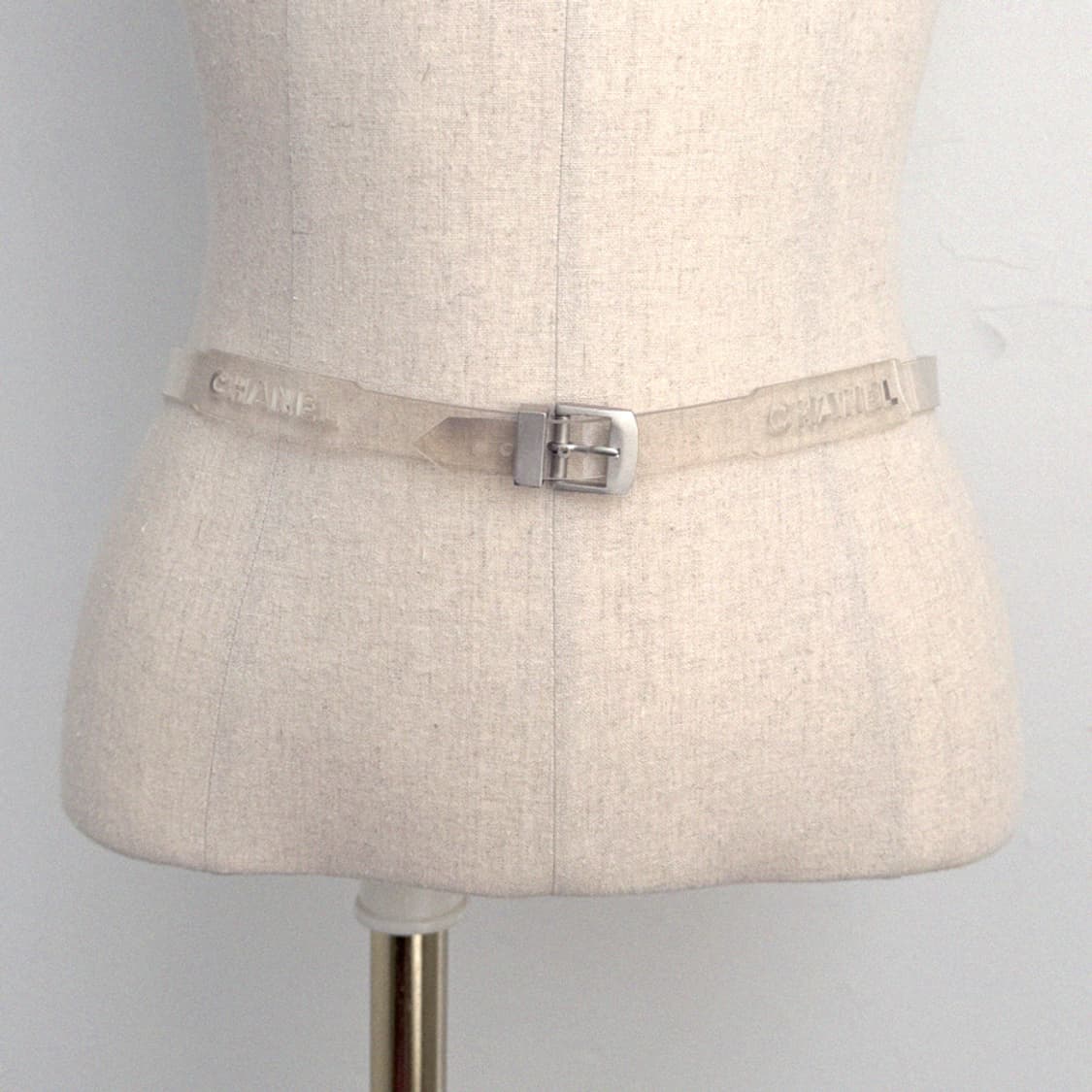 샤넬 99P 클리어 PVC 슬림 벨트 상품이미지9