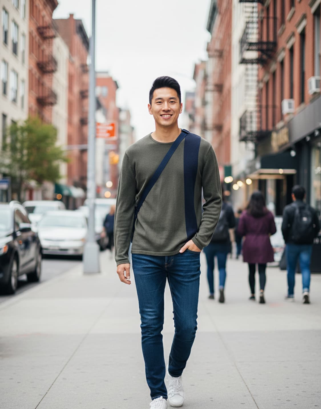 알마니 익스체인지  니트긴팔 상품이미지2