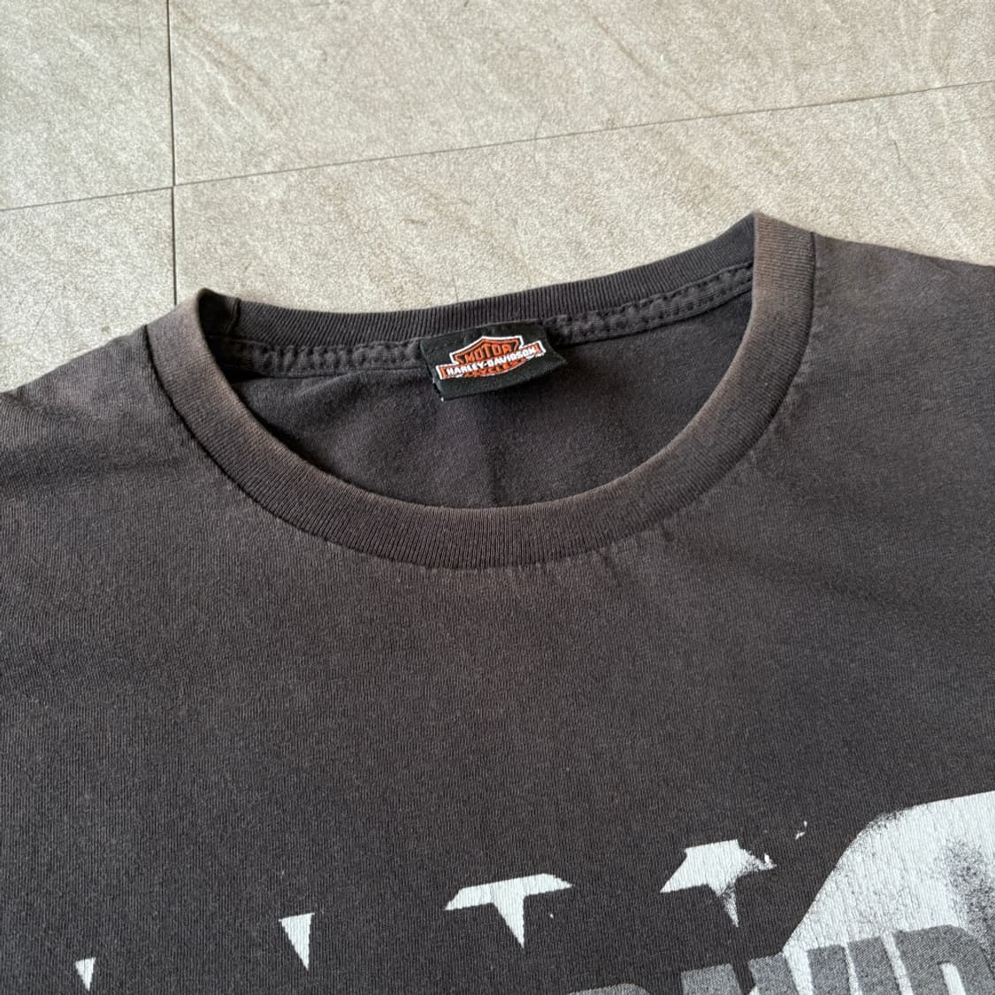 할리데이비슨 정품 페이딩 블랙 반팔 티셔츠 반팔티 상품이미지5