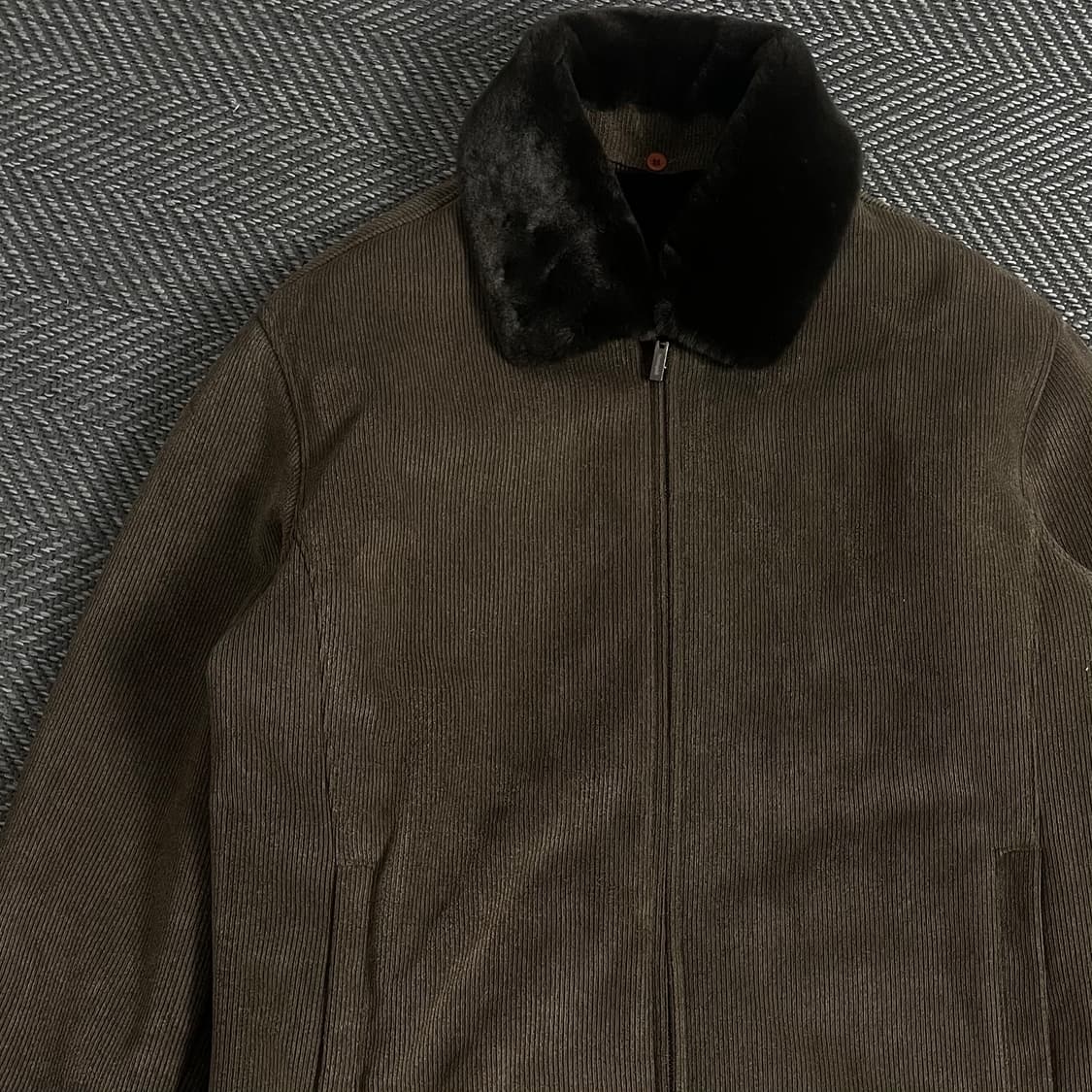 Nottinghill 브라운 코듀로이 퍼 자켓 y 3804 상품이미지4