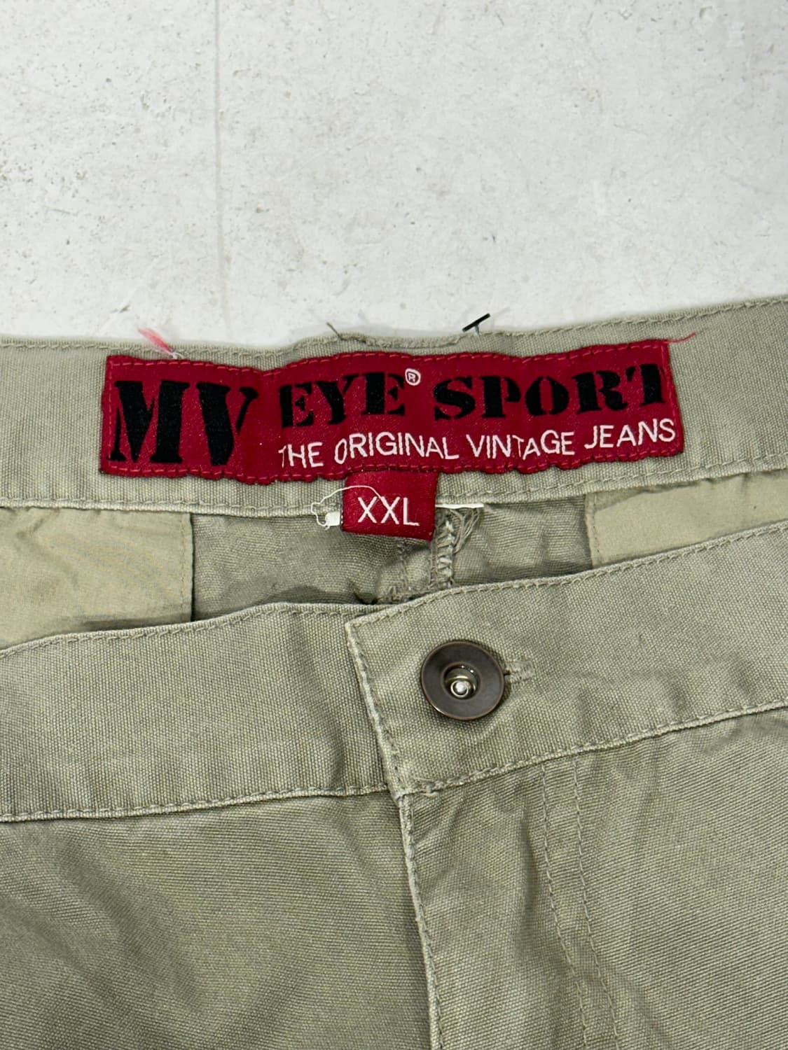 빈티지 mv 와이드 빅 포켓 카키 베이지 카고 팬츠 XXL 상품이미지7