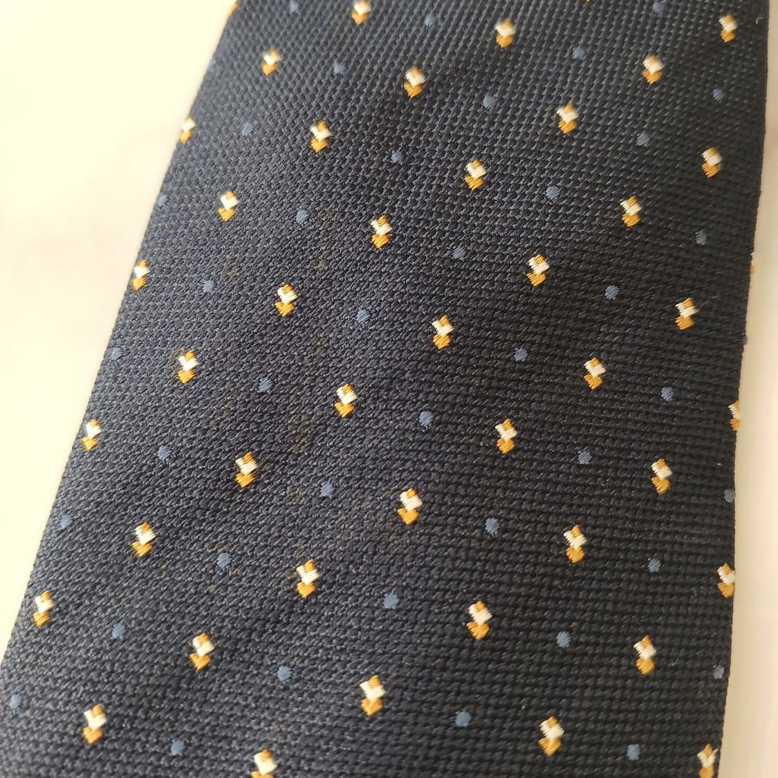 듀퐁 실크 네이비 마이크로 도트 넥타이 8.5cm A등급 A19074
 상품이미지7