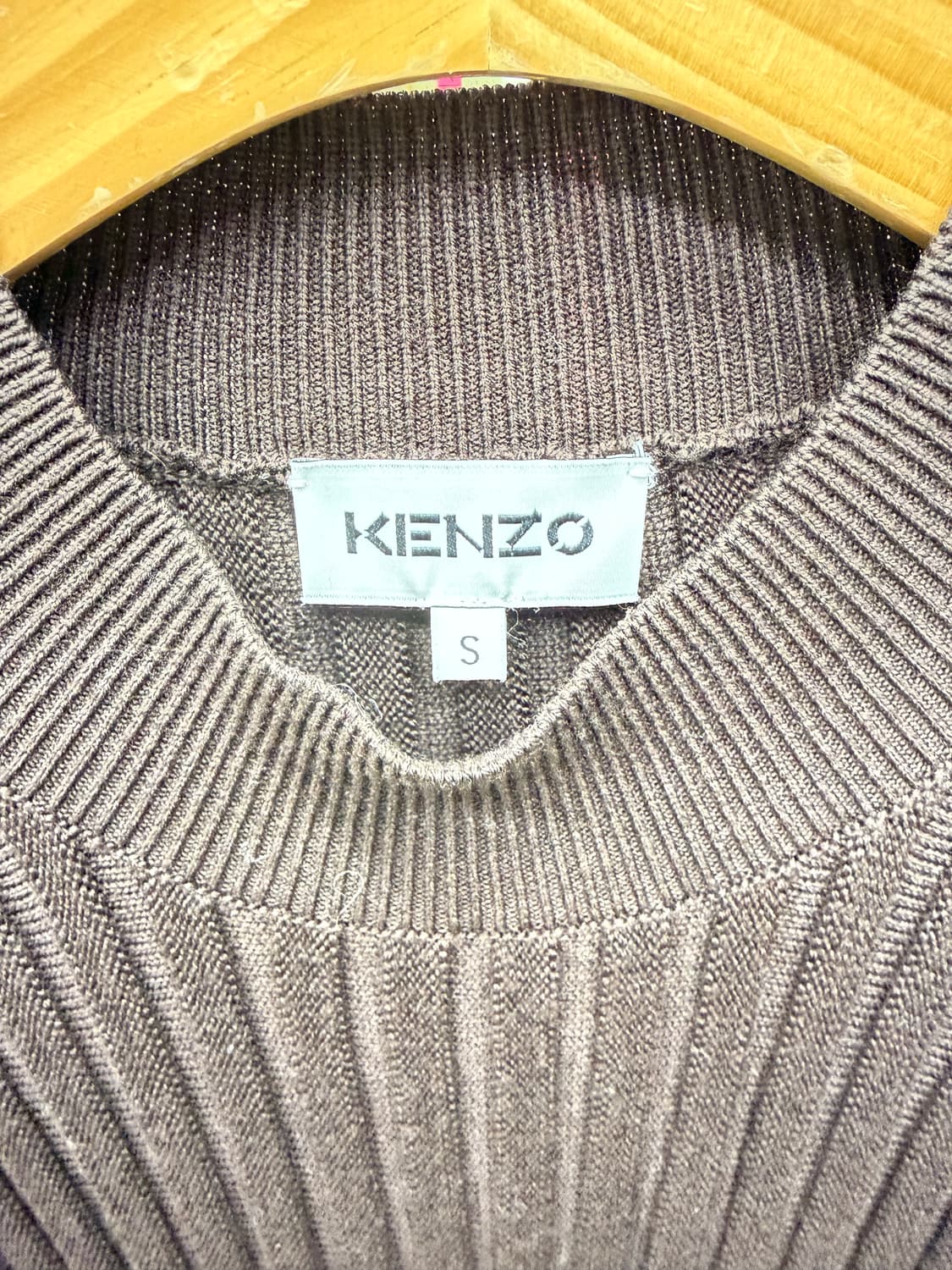 KENZO 니트 롱 원피스 브라운 S 상품이미지5