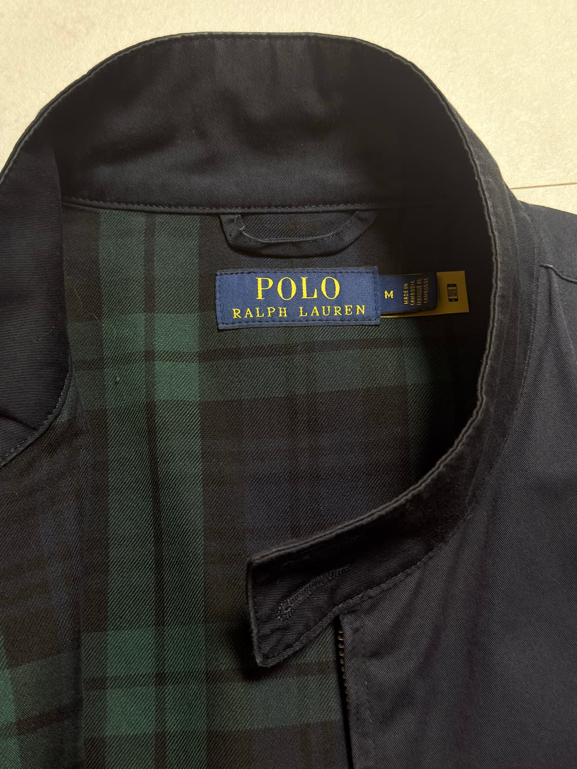 폴로랄프로렌 바라쿠다 해링턴자켓 M 네이비 트윌자켓 바이스윙 상품이미지3