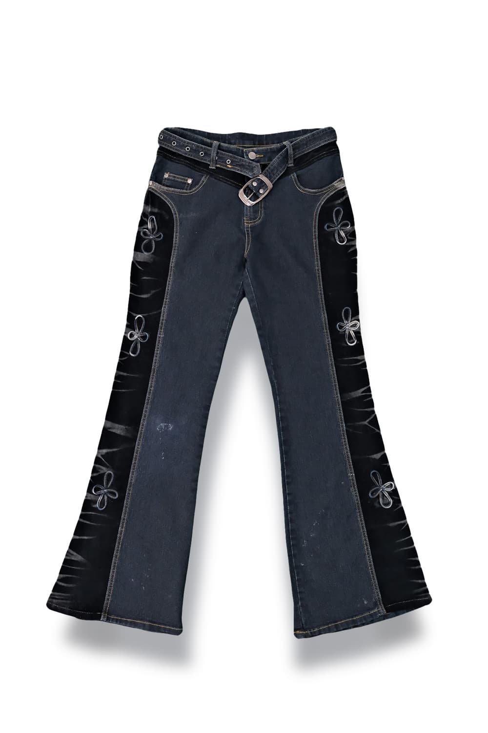 Side Pattern Bootcut Jeans ~34 상품이미지1