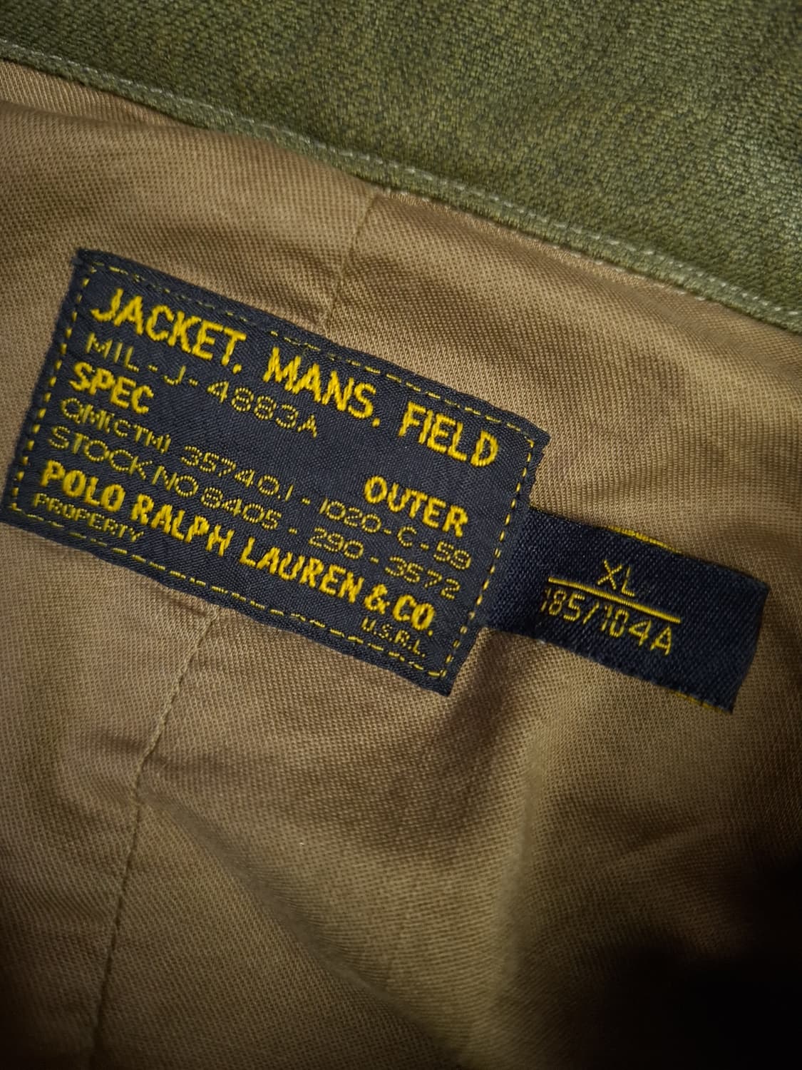 오리지날 랄프로렌폴로 메이플 M-51 컴뱃 필드야상 상품이미지4