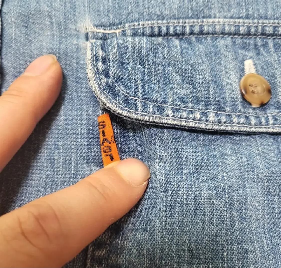 (L) LVC 60s OG 리바이스데님셔츠 리바이스오렌지탭 levis 상품이미지10