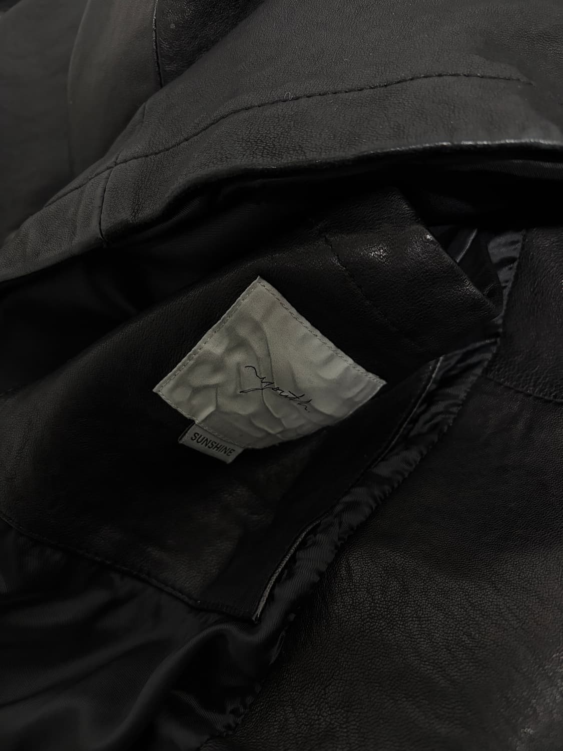 [S]유스 워시드 레더 피코트 상품이미지9