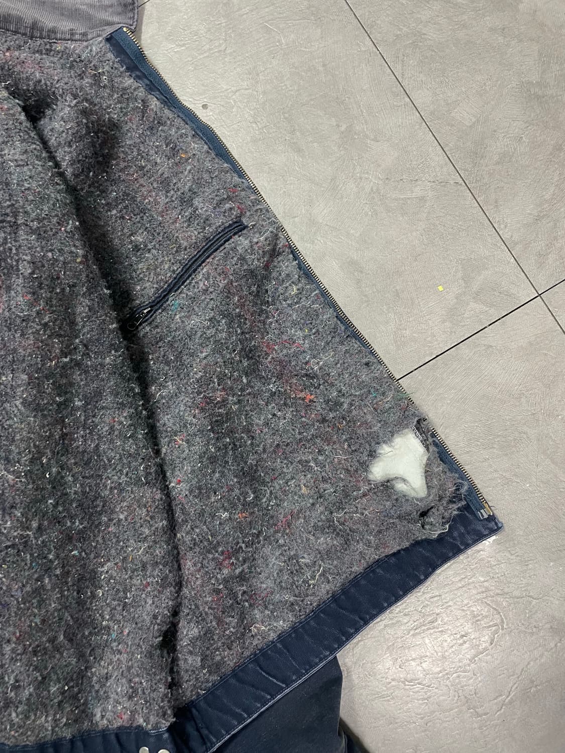 칼하트 j01(48)  디트로이트자켓 네이비컬러 상품이미지9