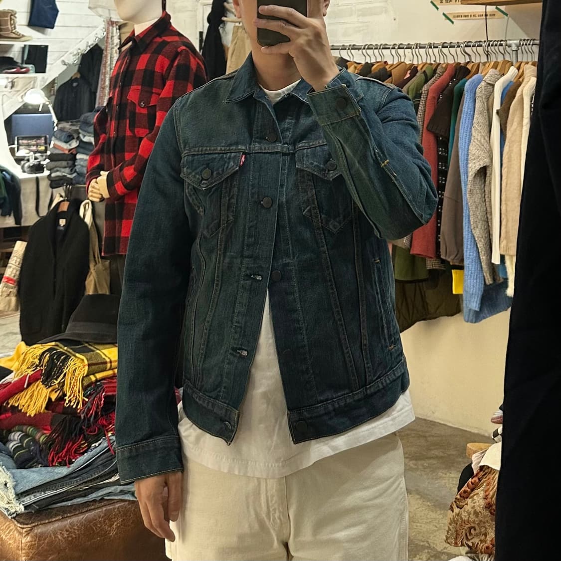 (착용컷) 리바이스 데님 트러커 자켓 (남성용 98) 상품이미지3