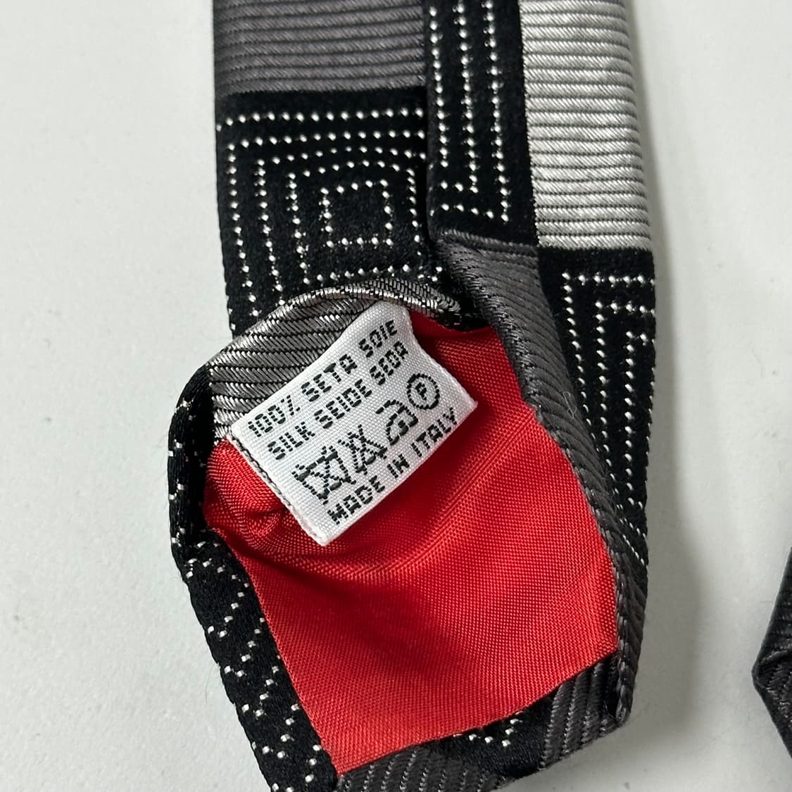 발렌티노 패턴 실크 넥타이 상품이미지5