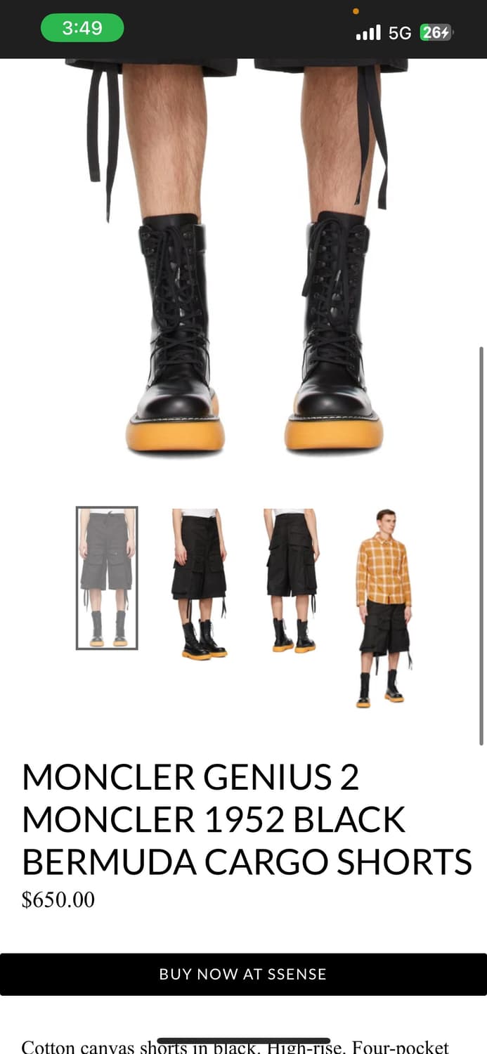 몽클레어 지니어스2 몽클레어 1952 버뮤다카고 팬츠 48 상품이미지2