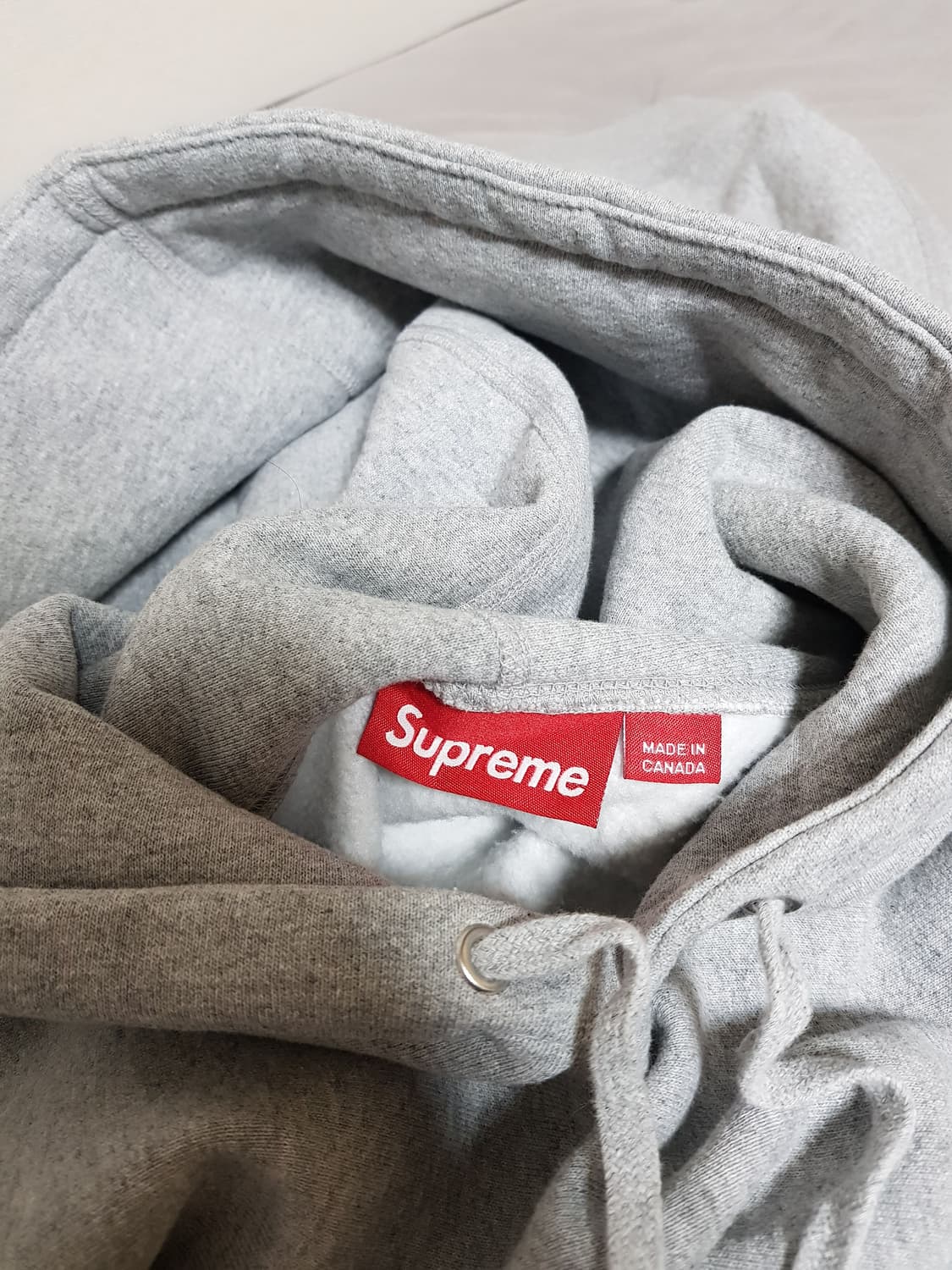 슈프림 컬리지에이트 후드 티셔츠 그레이 24SS 상품이미지5